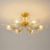 Shell Brass Ceiling Lamp