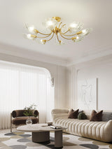 Shell Brass Ceiling Lamp