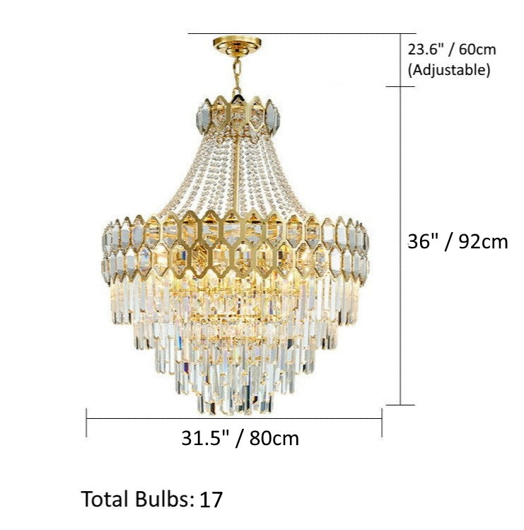 Caspian - Luxury Glass Crystal Chandelier