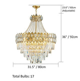 Caspian - Luxury Glass Crystal Chandelier