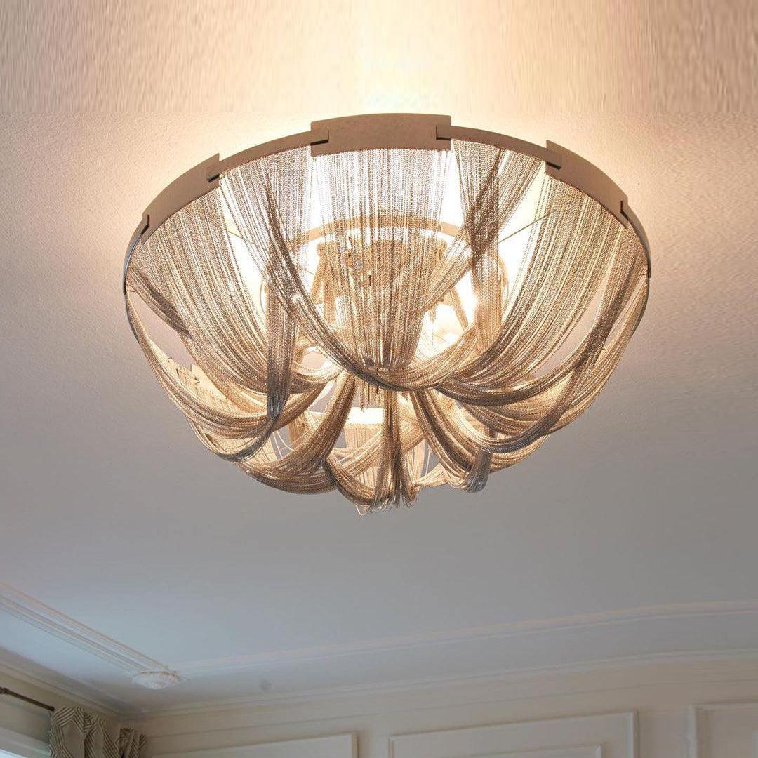 Tassel Aluminum Chain Ceiling Light