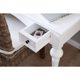 NovaSolo Provence Secretary Desk with Hutch White T771