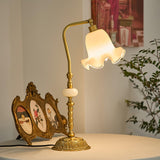 Tulip Brass Table Lamp