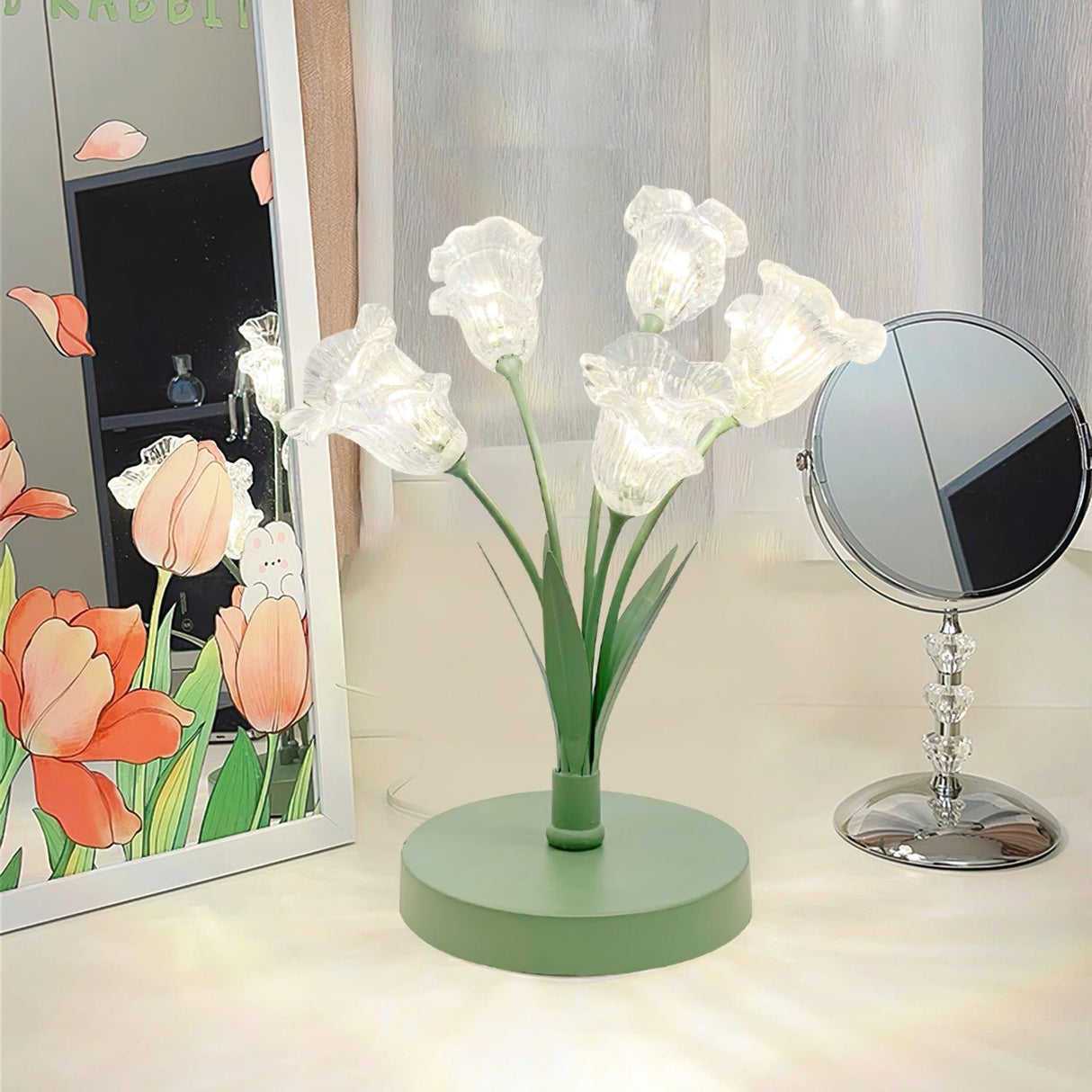 Tulip Crystal Table Lamp