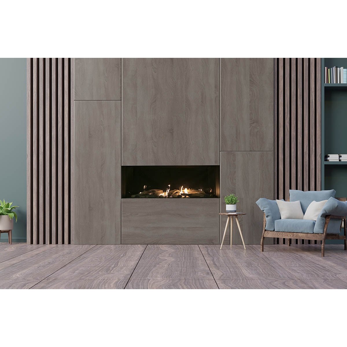 Sierra Flame Vienna Natural Gas Direct Vent Linear Gas Fireplace