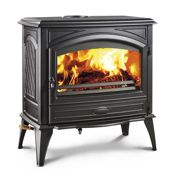 Sierra Flame Lynwood W76 Wood Burning Stove with Cast Iron and Black Color Finish