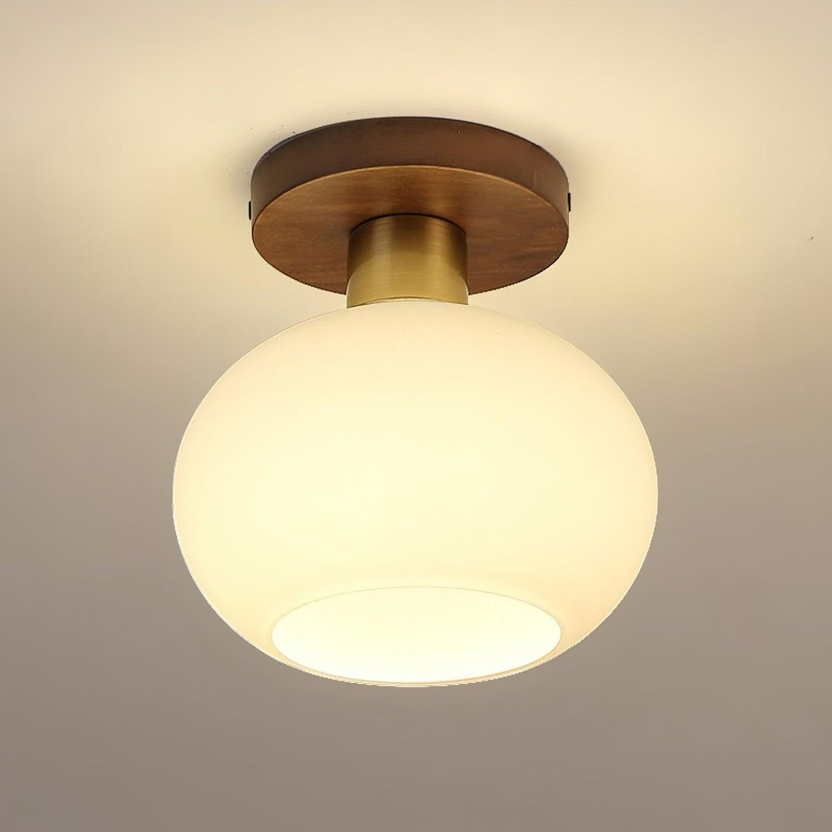 White Shell Ceiling Lamp