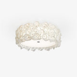 White Flower Ceiling Lamp