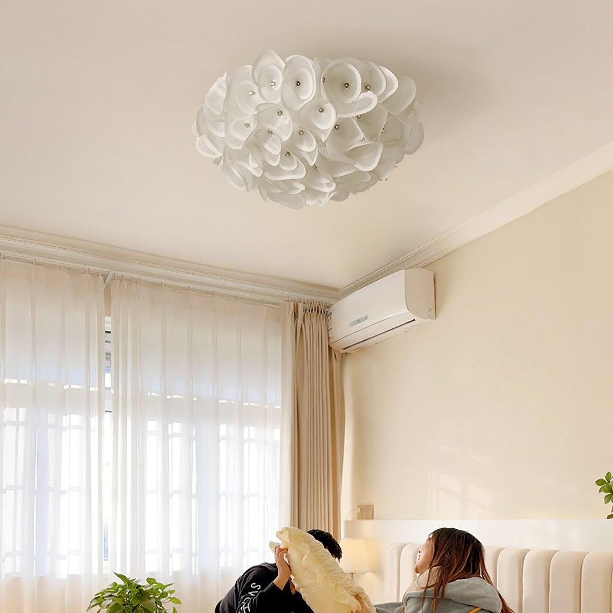 White Flower Ceiling Lamp