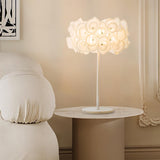 White Flower Table Lamp