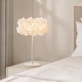 White Flower Table Lamp