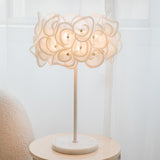 White Flower Table Lamp