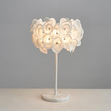 White Flower Table Lamp