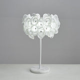 White Flower Table Lamp