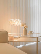 White Flower Table Lamp