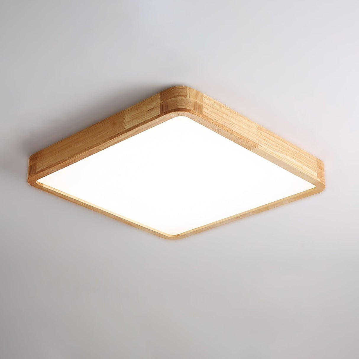 Geometric Wooden Ceiling Light