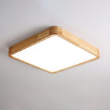 Geometric Wooden Ceiling Light