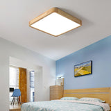 Geometric Wooden Ceiling Light