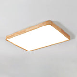 Geometric Wooden Ceiling Light