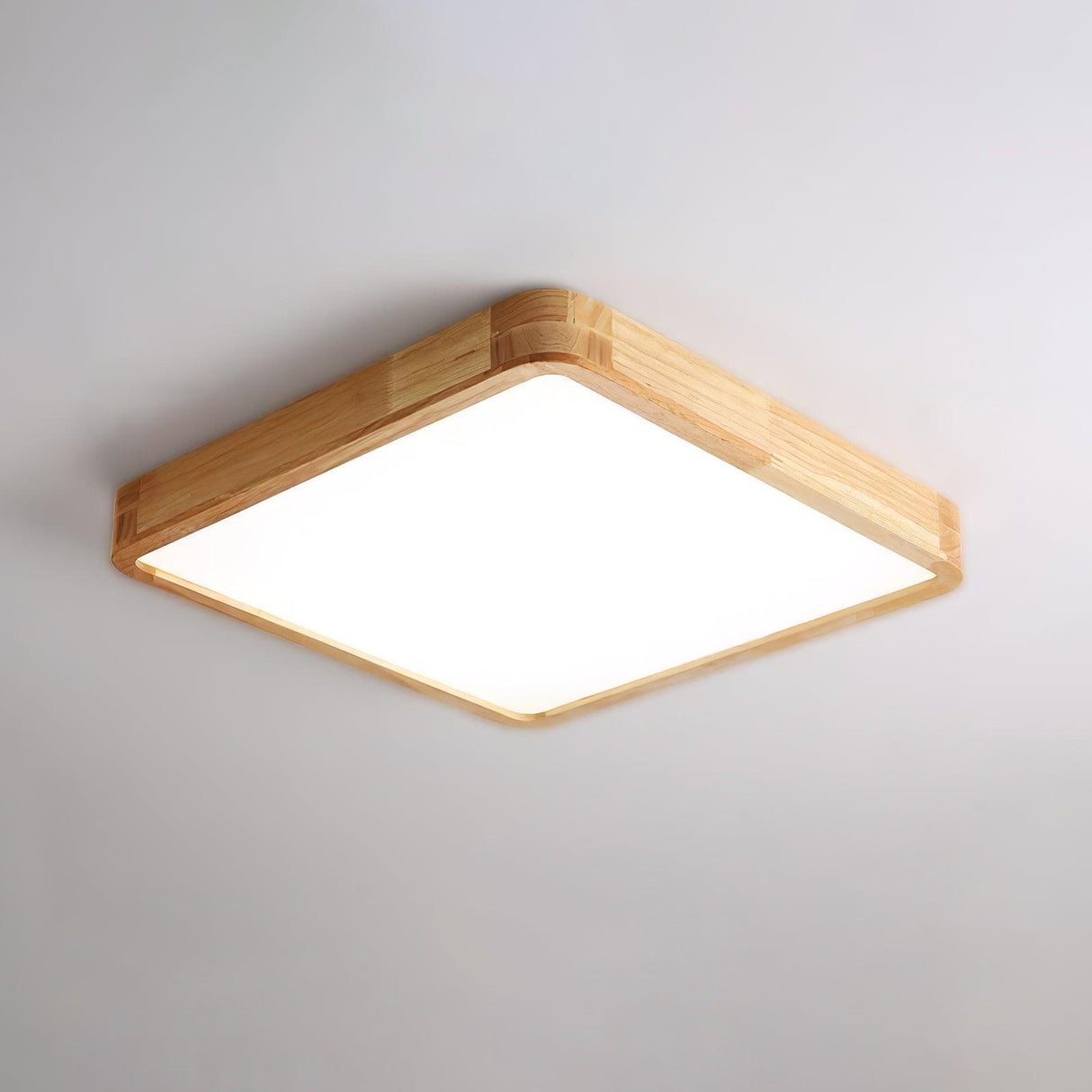 Geometric Wooden Ceiling Light