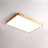 Geometric Wooden Ceiling Light