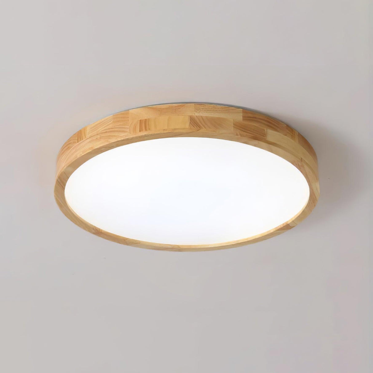 Geometric Wooden Ceiling Light