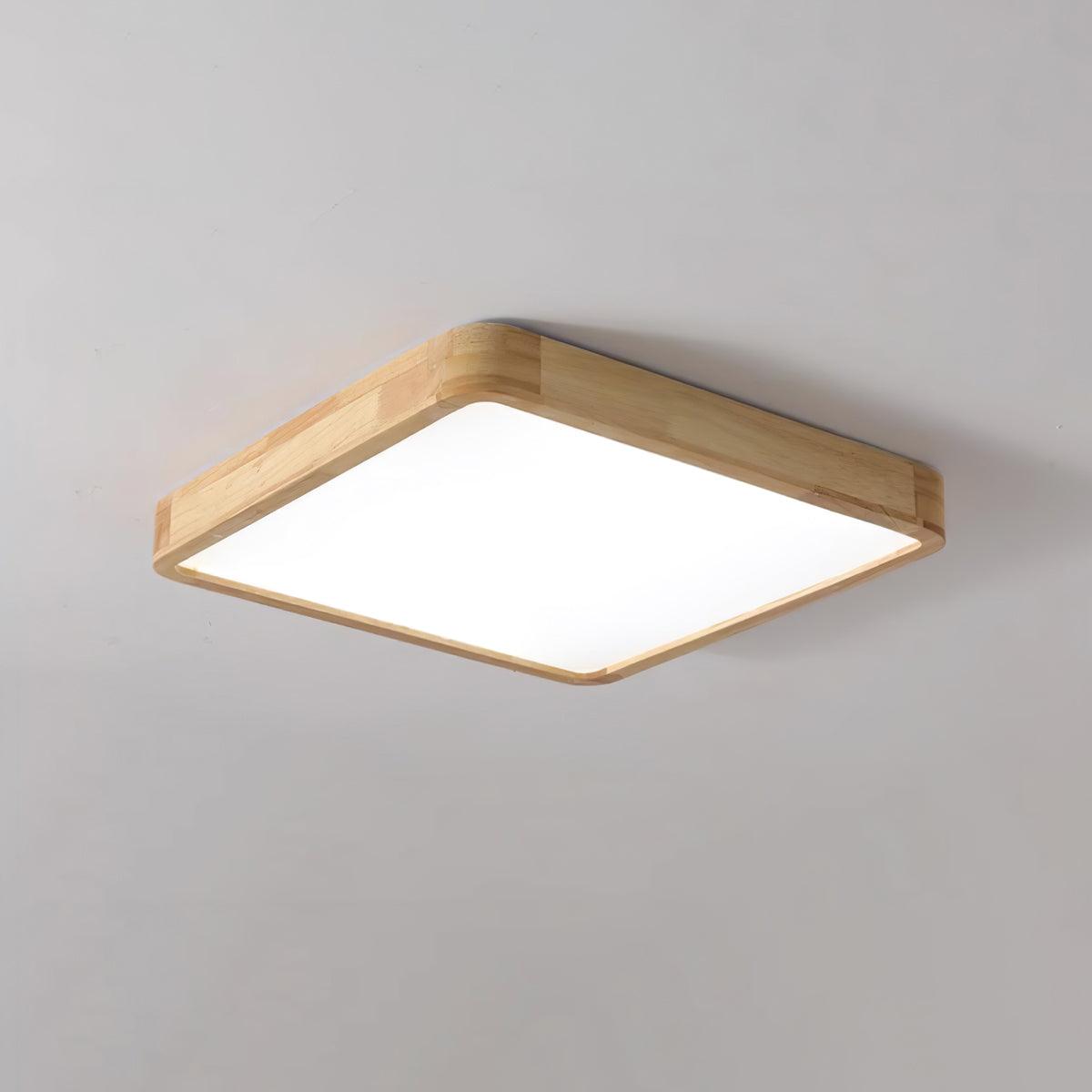 Geometric Wooden Ceiling Light