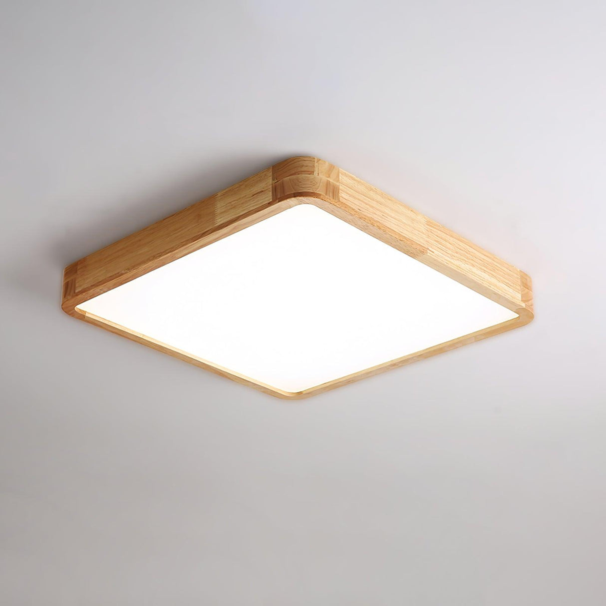 Geometric Wooden Ceiling Light