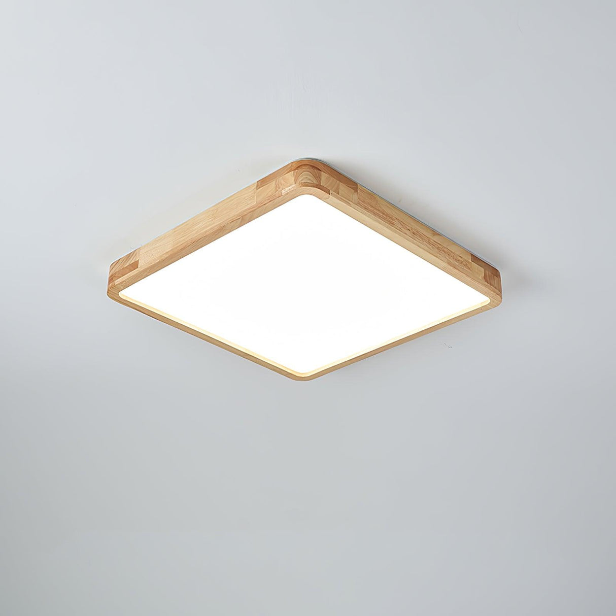 Geometric Wooden Ceiling Light