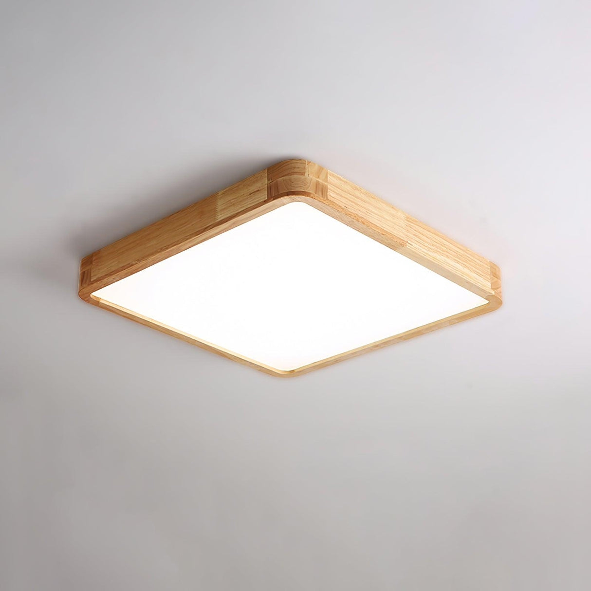 Geometric Wooden Ceiling Light