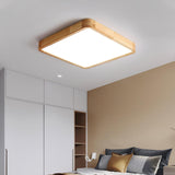 Geometric Wooden Ceiling Light