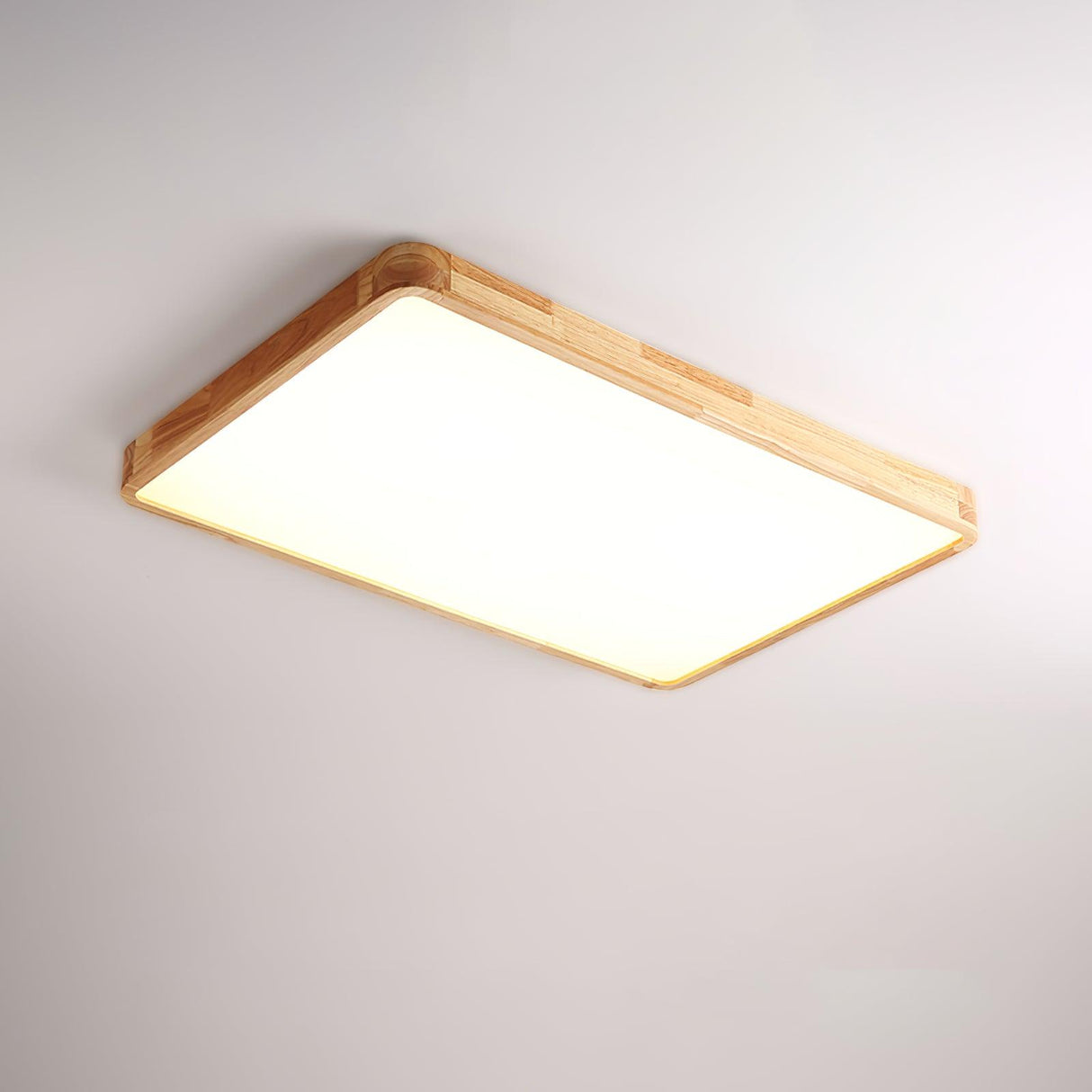 Geometric Wooden Ceiling Light