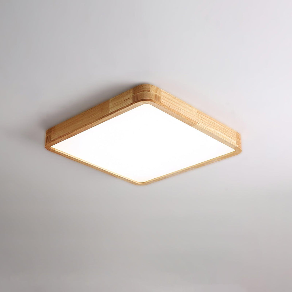 Geometric Wooden Ceiling Light