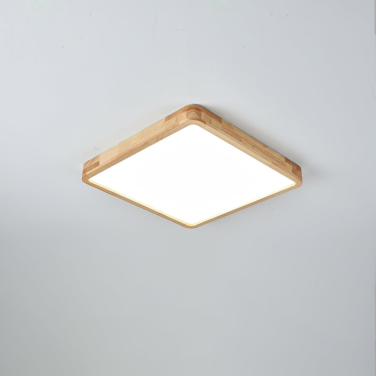 Geometric Wooden Ceiling Light