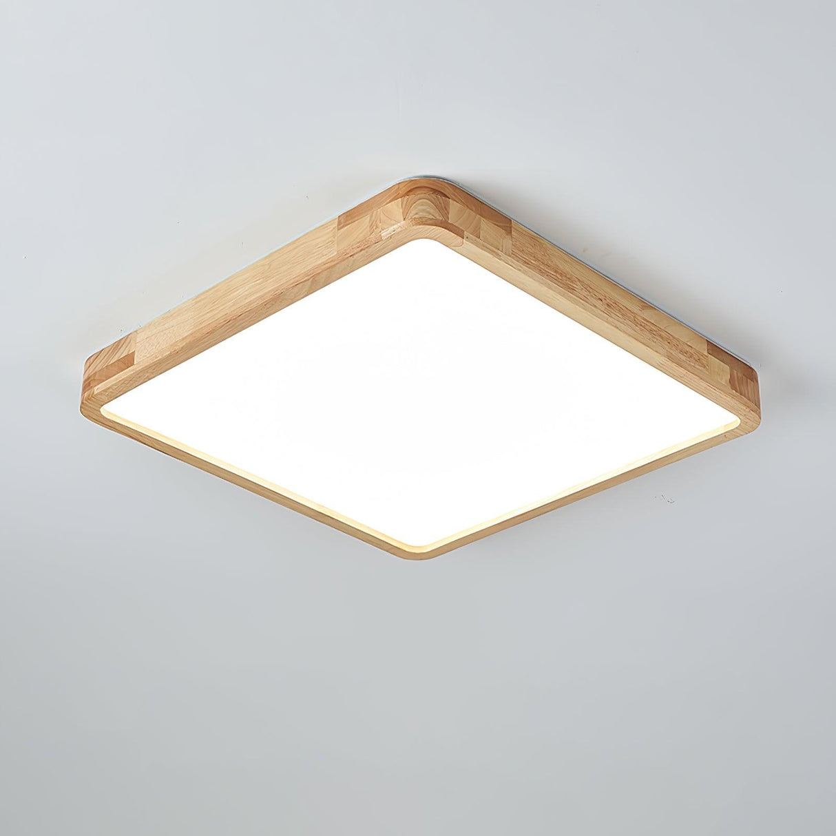 Geometric Wooden Ceiling Light