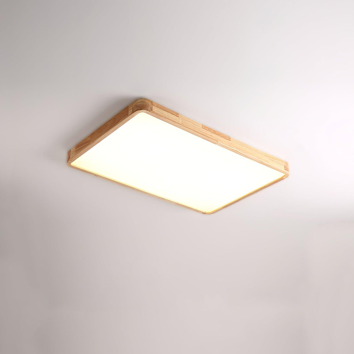 Geometric Wooden Ceiling Light