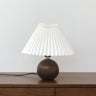 Pleated Wooden Table Lamp