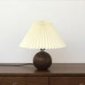 Pleated Wooden Table Lamp