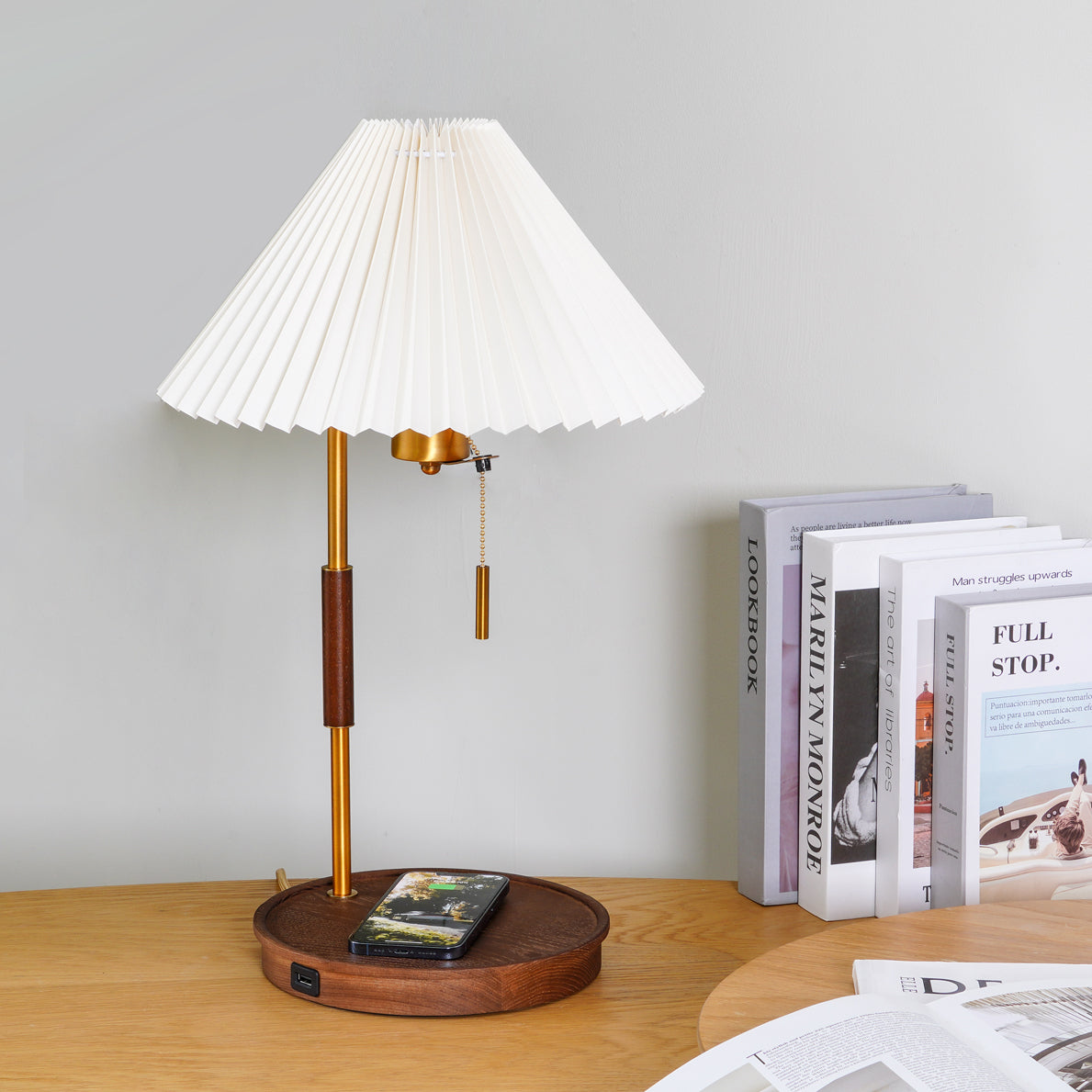 Retro Wooden Table Lamp