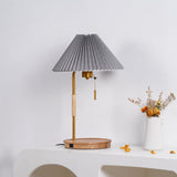 Retro Wooden Table Lamp