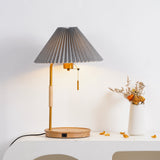 Retro Wooden Table Lamp