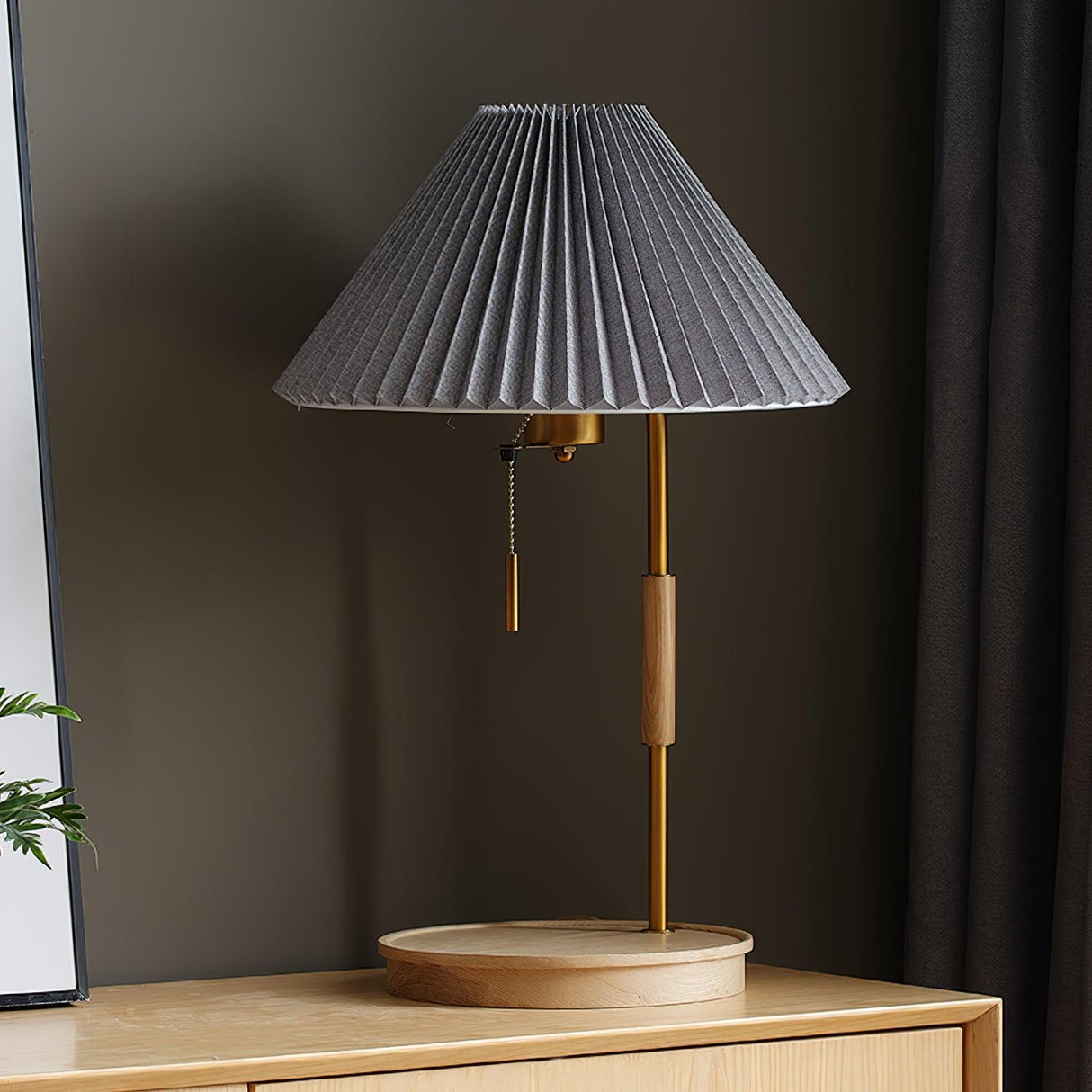 Retro Wooden Table Lamp