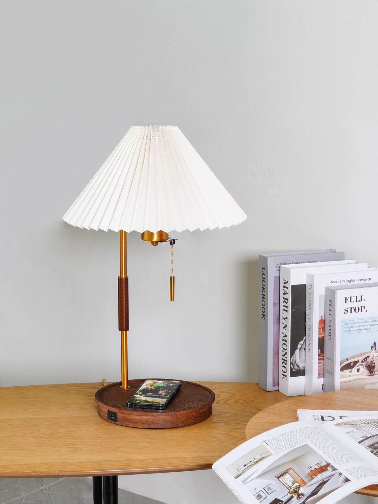 Retro Wooden Table Lamp