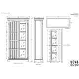 NovaSolo Provence Double Vitrine in Classic White CA640