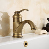 Elijah - Rustic Brass Bathroom Faucet