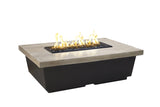 American Fyre Designs 54" Reclaimed Wood Contempo Rectangle Gas Fire Table