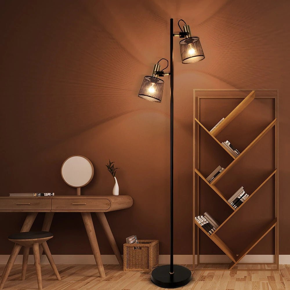 Goldau | Modern LED Adjustable Double Head Floor Lamp