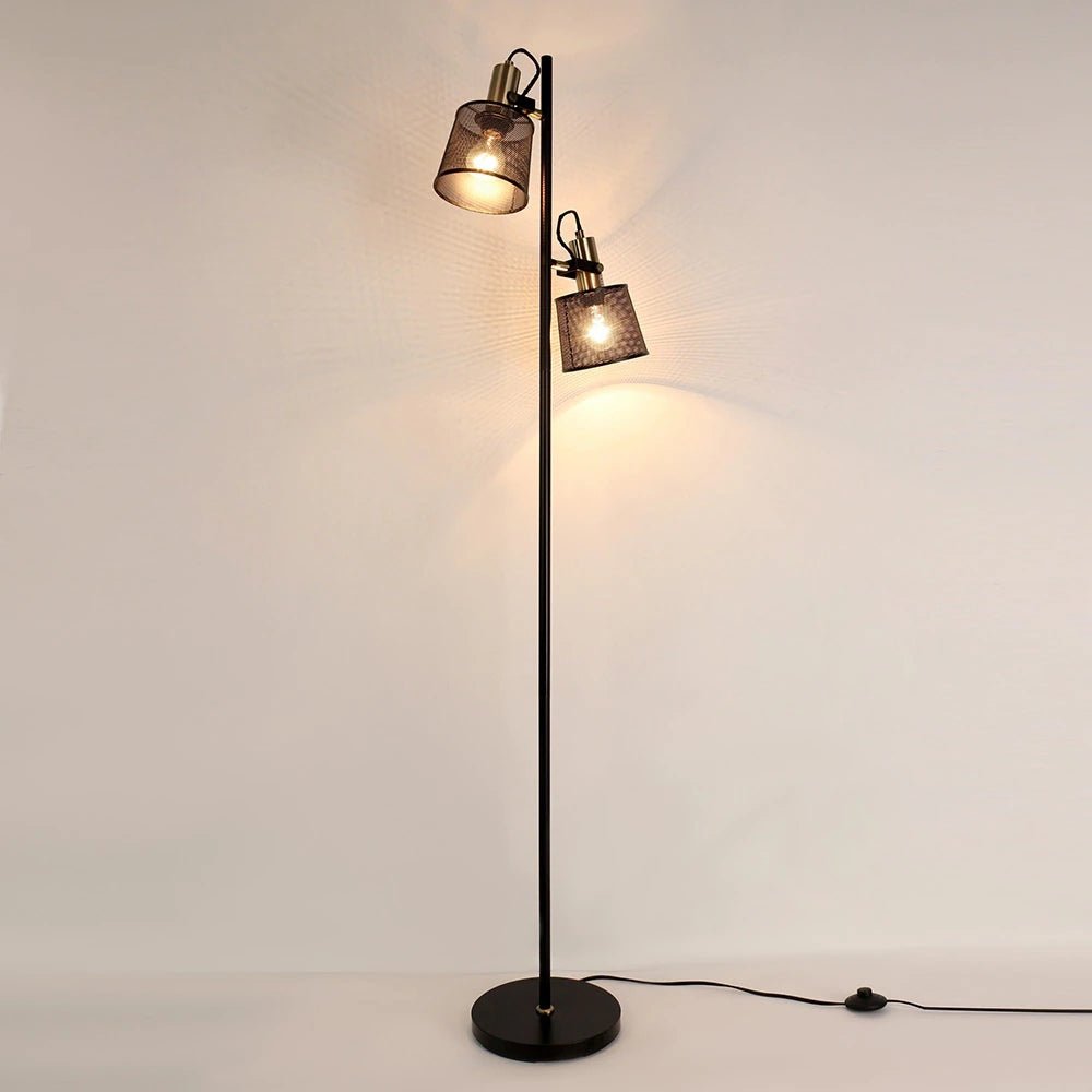 Goldau | Modern LED Adjustable Double Head Floor Lamp