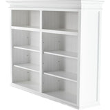 NovaSolo Halifax Hutch Bookcase 5 Doors 3 Drawers White BCA606