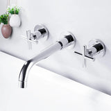 Retro Two-Handle Wall Mounted Faucet